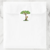 Tree Hugger Ronde Sticker (Tas)