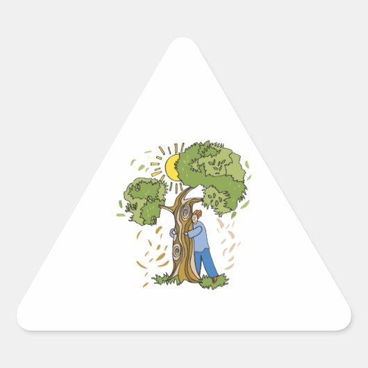 Tree Hugger Sticker (Voorkant)