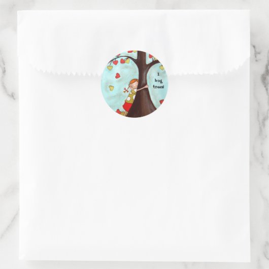 Tree Hugger - Sticker (Tas)