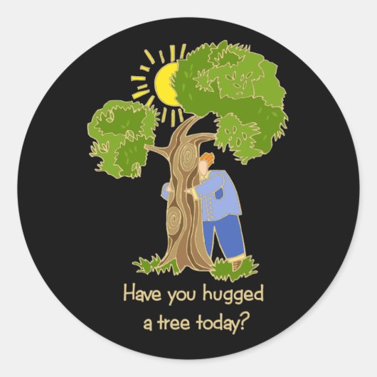 Tree Hugger stickers (Voorkant)
