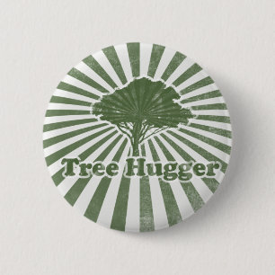 Tree Hugger Think Green Ronde Button 5,7 Cm