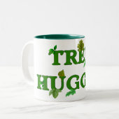 Tree Hugger Tweekleurige Koffiemok (Voorkant links)