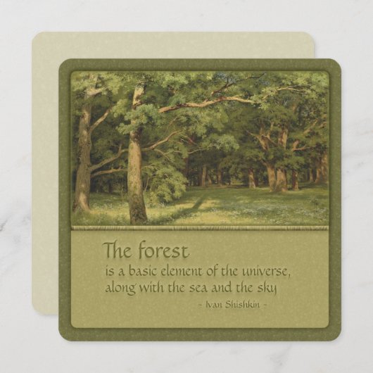 Tree Hugger's CC0351 Shishkin-citaat (Voorkant / Achterkant)