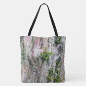 TREE-HUGGERS DELIGHT/TREE TRUNK MET MOS EN KNOOP TOTE BAG (Achterkant)
