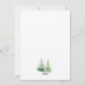 Tree Hugging Santa Flat Vakantie Kaart (Achterkant)