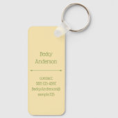 Tree In The Desert Sleutelhanger (Achterkant)