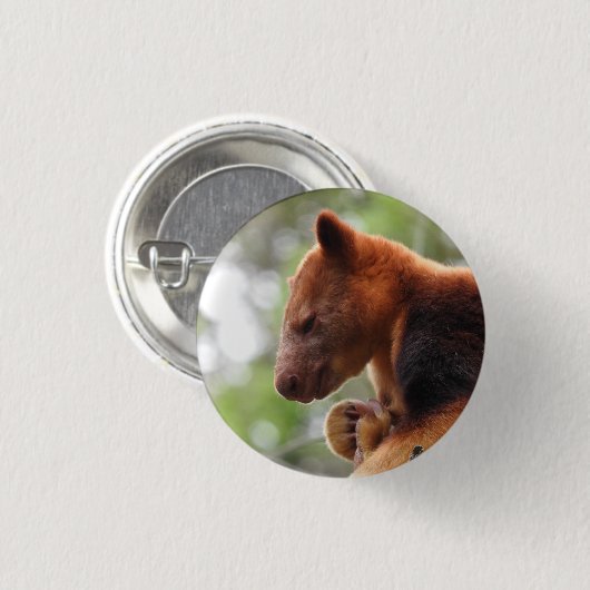 Tree Kangaroo Badge Ronde Button 3,2 Cm (Voorkant /achterkant)