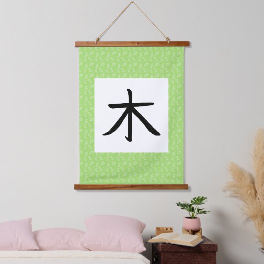 Tree Kanji Scroll Hangend Wandkleed (Slaapkamer)