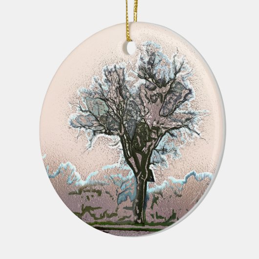 TREE KERAMISCH ORNAMENT (Links)