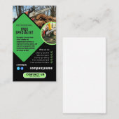 TREE landscape gardener Business Card Visitekaartje (Voorkant / Achterkant)