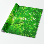 Tree leaf twig texture pattern cadeaupapier (Uitgerold)