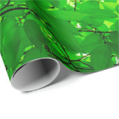 Tree leaf twig texture pattern cadeaupapier (Rol Hoek)