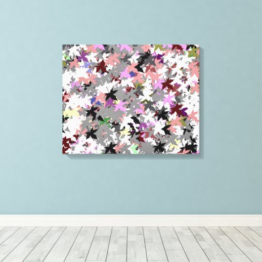 TREE LEAVES CANVAS AFDRUK (Insitu (Houten vloer))