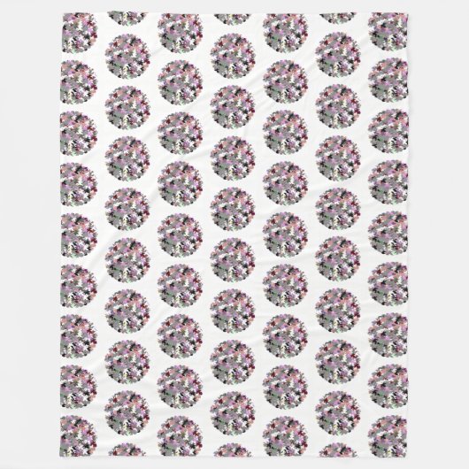 TREE LEAVES FLEECE DEKEN (Voorkant)