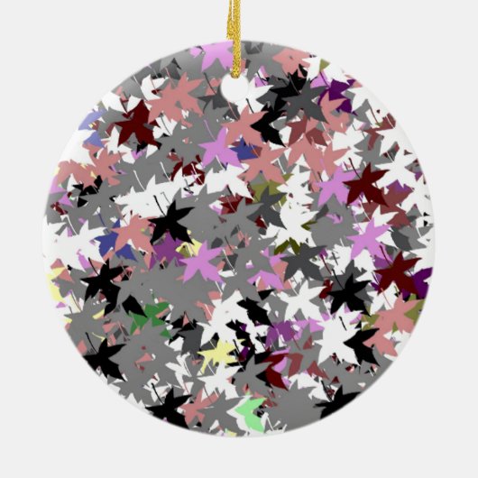  TREE LEAVES KERAMISCH ORNAMENT (Achterkant)