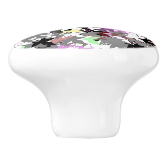  TREE LEAVES KERAMISCHE KNOP (Zijkant)