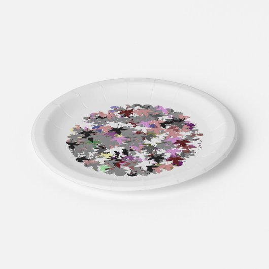  TREE LEAVES PAPIEREN BORDJE (Gekanteld)