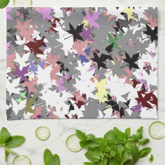  TREE LEAVES THEEDOEK (Gevouwen)