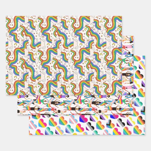 Tree LGBTQ+ ontwerp Inpakpapier Vel (Set)