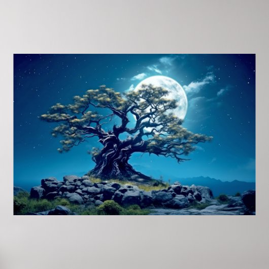 Tree Life betoverende rustige Natuur Poster (Voorkant)