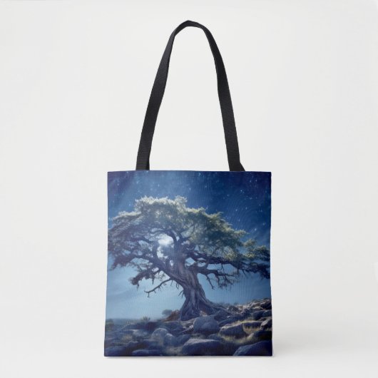 Tree Life betoverende rustige Natuur Tote Bag (Voorkant)