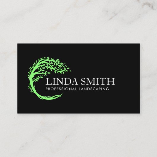 Tree Life Coach Therapeut Lawn Care Landscaping Visitekaartje (Voorkant)