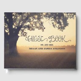 Tree Lights Rustieke Outdoor Wedding Gastenboek