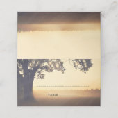 Tree Lights Zomeravond Droom bruiloft Plaatskaartje (Buitenkant ongevouwen)