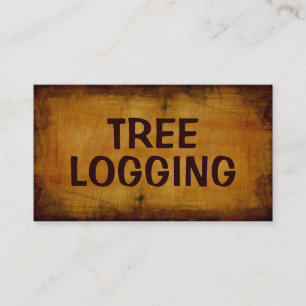 Tree Logging Antiek Visitekaartje