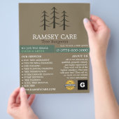 Tree Logo - Boomchirurg - Arborist Flyer (Hand)