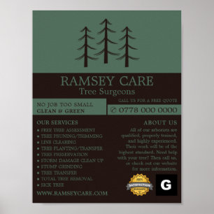 Tree Logo - Boomchirurg - Arborist Poster