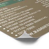 Tree Logo - Boomchirurg - Arborist Poster (Hoek)