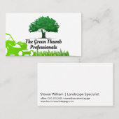 Tree Logo | Grasmaaier en gras Visitekaartje (Voorkant / Achterkant)