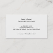 Tree Logo Holistische gezondheid en wellness hout Visitekaartje (Achterkant)