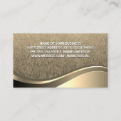 Tree Logo Landscape | goudmetaalgolf Visitekaartje (Achterkant)