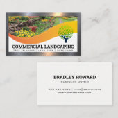 Tree Logo | Landschapsarchitectuur | Metalen rand Visitekaartje (Voorkant / Achterkant)