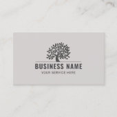  Tree Logo Lawn Care & Landscaping Plain Visitekaartje (Voorkant)