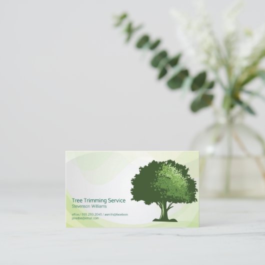 Tree Logo | Natuur | landschapsarchitectuur Visitekaartje (Staand voorkant)