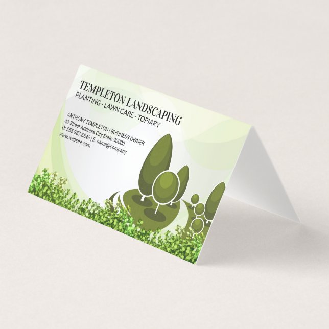 Tree Logo | Struiken | tuinieren Kaart (Voorkant)