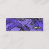 TREE LOVE blauw 2 Mini Visitekaartje (Achterkant)