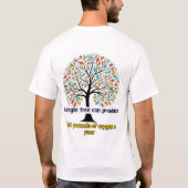 Tree Mannen basisshirt T-shirt (Achterkant)