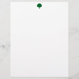 Tree Mark Letterhead Stylish Personalized Statione Briefhoofd
