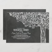 Tree Mason Jar Lights Chalkboard repetitie diner Kaart (Voorkant / Achterkant)