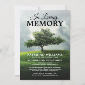 Tree Memorial Service | Park Celebration of Life Kaart (Voorkant)