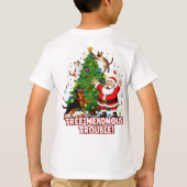 Tree-mendous Trouble: Santa’s Chaotic Christmas Cr T-shirt (Achterkant)