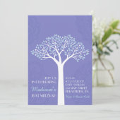 TREE MET STARS Bat Mitzvah Invitation Kaart (Staand voorkant)