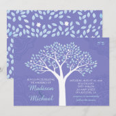 TREE MET STARS Joods huwelijk Kaart (Voorkant / Achterkant)