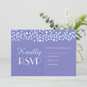TREE MET STARS WEDDING RSVP Reply Kaart (Staand voorkant)