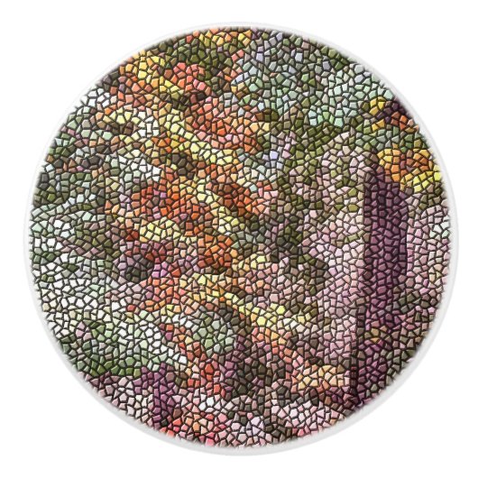 TREE MOSAIC KERAMISCHE KNOP (Voorkant)