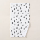 Tree Mountain Patroon Badhanddoek Set Bad Handdoek (Handdoek)